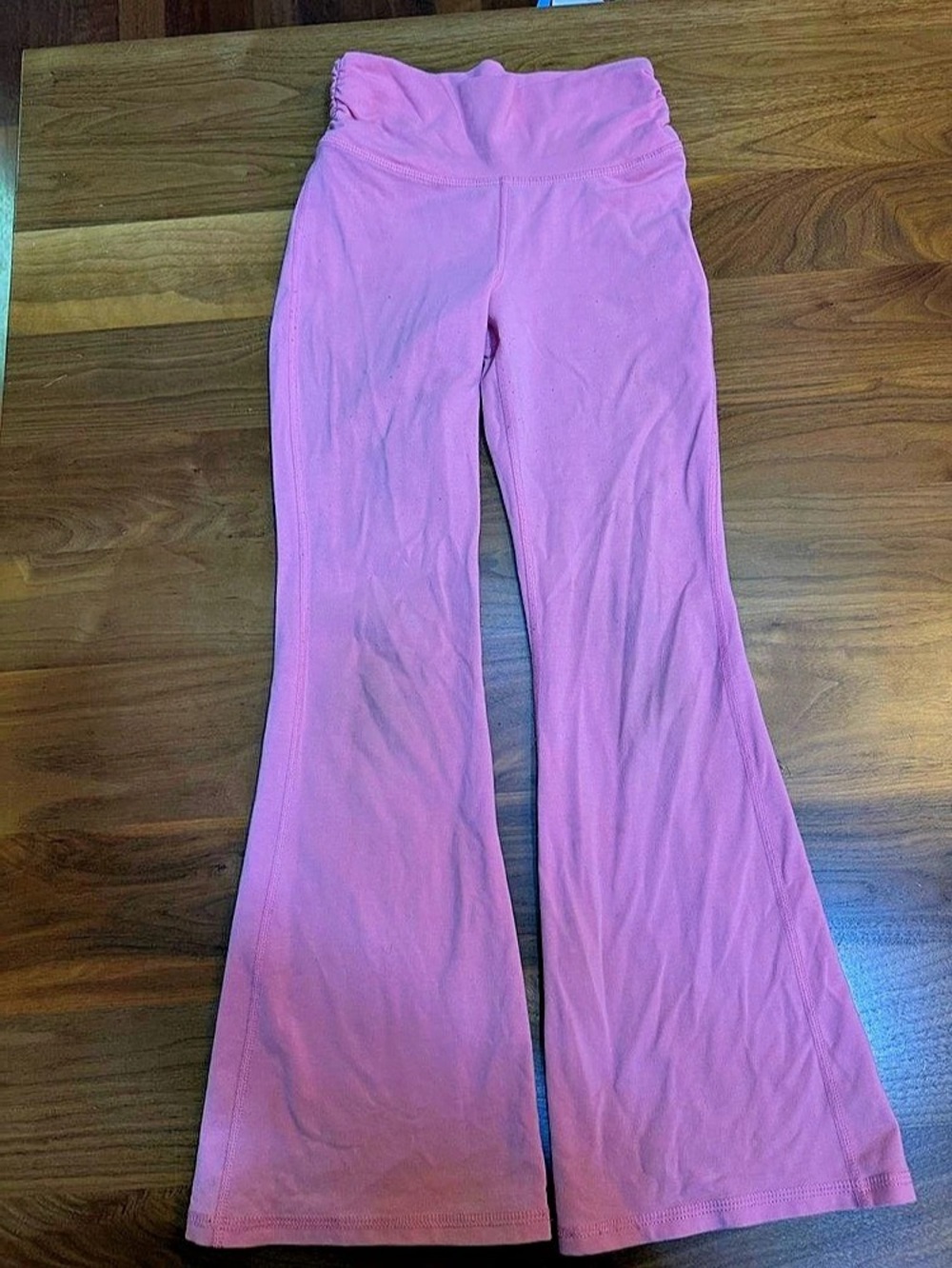 Old Navy PowerChill High-Rise Flare Pants Pink Medium